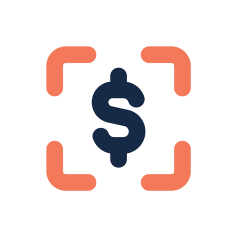 dollar sign focus icon