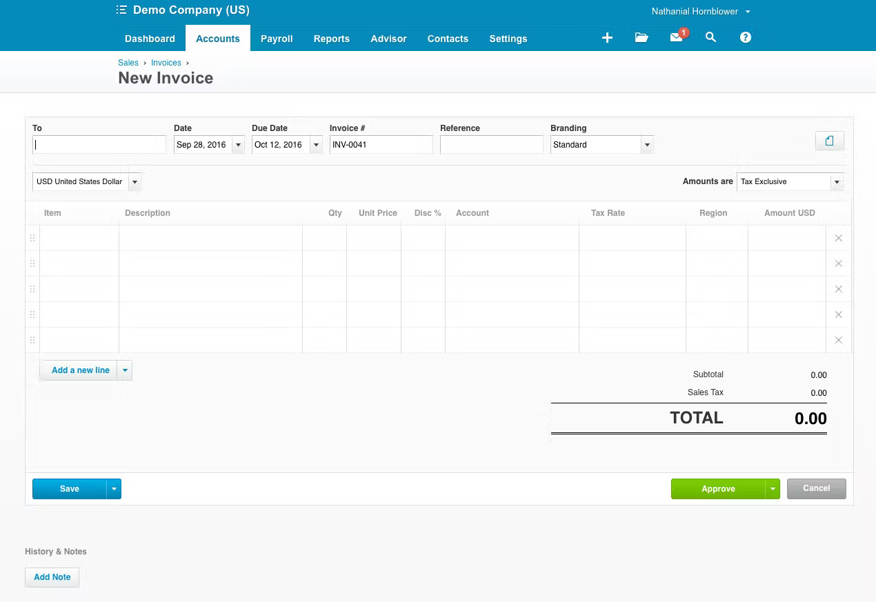 Screenshot of an invoice page displaying itemized charges and total amount due for payment.